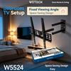 NONE Supporto da Parete per TV a Movimento Completo con Giunto Metallico WETECH W5524, Braccio Doppio per Camera da Letto Accogliente, Installazione per Schermi Piatti da 26-55 Pollici