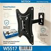 NONE Supporto da Parete per TV WETECH W5517 a Braccio Singolo, Inclinabile e Orientabile, per Schermi da 14-42 Pollici, Ideale per Camere da Letto Compatte