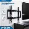 NONE Supporto Fisso per TV da Parete WETECH W5510 per Soggiorni Spaziosi, Installazione di Televisori a Schermo Grande da 26‑63 Pollici