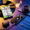 NONE Cuffie In-Ear Metalliche Cablate 3.5mm AUX con Microfono, Controllo del Volume, Audio Stereo con Bassi Profondi per Musica Quotidiana, Gaming e Dispositivi Mp3