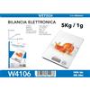 NONE Bilancia da Cucina Digitale WETECH W4106 5kg/1g, Bilancia Alimentare di Precisione in Vetro Temperato per Cucinare e Panificare