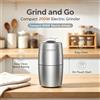 NONE Macinacaffè Elettrico 200W in Acciaio Inox Multifunzionale per Caffè, Noci, Spezie, Cereali, Macinino Compatto per Cucina Domestica