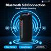 NONE WR65 Altoparlante Portatile da Esterno con Superficie in Tessuto, Compatibile con Bluetooth 5.0, LED RGB Lampeggiante, Collegamento TWS a Doppio Altoparlante, Ricarica Rapida USB-C, Radio FM, Quattro
