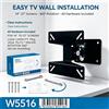 NONE Supporto da Parete Girevole per Schermi Piccoli WETECH W5516 VESA 75x75 100x100 Capacità 15kg per Angolo Camera da Letto 360 ° Supporto Rotante per Monitor TV da 14‑27 Pollici