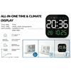 NONE Collezione Versatile di Orologi Elettronici per la Casa, Orologio da Parete LED con Grande Schermo e Telecomando + Sveglia LCD Magnetica Sottile, Termometro Igrometro da Interno, Installazione