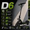 TODIMART D6 D6PRO Monopattino Elettrico Pieghevole per Adulti Batteria 48V 18.2Ah Autonomia 60KM Pneumatici All Terrain da 10 Pollici Sospensione Anteriore a Molla Smart APP Doppi Freni a Disco