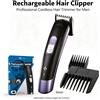 NONE Tagliacapelli Ricaricabile Professionale, Regolabarba Elettrico per Uomo, Macchina per Taglio Capelli Senza Fili con Pettine Regolabile, Strumento per Taglio Capelli Domestico