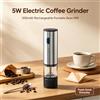 NONE Macina Spezie Elettrica 5W 500mAh Ricaricabile USB C, Macina Spezie Elettrica Regolabile 65RPM in Acciaio Inox per Cucina, Barbecue all'Aperto, Sale, Pepe, Accessorio da Cucina