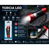 NONE Torcia LED Ricaricabile 50 Lumen, 3 Modalità di Illuminazione, Distanza del Fascio di 50m, Resistente all'Acqua IPX3, Torcia USB con Cinturino da Polso per Uso di Emergenza all'Aperto
