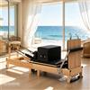 WSUEL Letto Pilates Pieghevole Portatile, Macchina Pilates Salvaspazio con Molle di Resistenza, Attrezzatura per Allenamento Domestico per Modellare il Corpo ed Esercizi per il Core