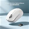 NONE Mouse Wireless per Computer 2.4Ghz, Ricevitore USB, Mouse Ottico Senza Fili, 1600 DPI, Mouse Ergonomico da Ufficio per Windows, Mac, Linux, Laptop e PC Desktop