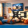 NONE Supporto da Parete per TV WETECH W5523 a Doppio Braccio Articolato per Schermi Piatti da 14-55 Pollici, Max 50KG ±15 ° Supporto da Parete Inclinabile per Monitor VESA 50x50‑500x500