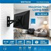 NONE Supporto TV da Parete Articolato a Braccio Singolo WETECH W5517 per Schermi Piatti da 14-42 Pollici, Max 36kg ±60 ° Supporto per monitor con inclinazione regolabile VESA 200x200