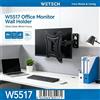 NONE Supporto da Parete Universale Girevole e Inclinabile WETECH W5517 per TV, Braccio Singolo, Movimento Completo, per TV LED LCD da 14-42 Pollici, Carico Massimo 36kg, VESA 60x60‑200x200