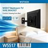 NONE Supporto da Parete per TV WETECH W5517 a Braccio Singolo, Orientabile e Girevole, per Monitor LED LCD da 14‑42 Pollici, Carico Massimo 36kg ±60 ° Supporto da Parete Inclinabile VESA 200x200