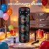 NONE Altoparlante Bluetooth 40W ad Alta Potenza, Altoparlante Wireless Bluetooth 5.0 con 3 Driver da 8 Pollici, Microfono Wireless, Telecomando, TWS per Karaoke, Feste, Intrattenimento all'Aperto e