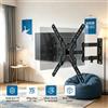 NONE WETECH W5538 Supporto da Parete Universale per TV a Doppio Braccio con Movimento Completo, Livella Integrata, 17‑60 Pollici, Capacità 30kg ±15 ° Supporto inclinabile per TV piatta VESA 75‑400