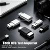 NONE Collezione di connettori USB OTG tutto-in-uno, adattatore Lightning Type-C Mini Micro USB-B per il trasferimento di file su dispositivi digitali quotidiani.