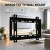 NONE Supporto da Parete Regolabile in Inclinazione WETECH W5509, Adatto a Monitor LCD LED da 14-42 Pollici, Capacità di Carico 25 kg per Installazione a Parete in Casa o Studio, ±15° ° Supporto