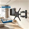 NONE Supporto da Parete per TV WETECH W5534 a Doppio Braccio Articolato per TV LED Piatte da 32-60 Pollici, Capacità di Peso 32kg, Inclinabile, VESA 100x100 a 400x400