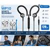 NONE Auricolari Sportivi WP10 con Gancio per Orecchio e Microfono, Suono Stereo con Bassi Potenti, Vestibilità Sicura e Confortevole, Controllo Chiamate e Musica in Linea, Jack da 3,5 mm, Cavo