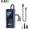 EAFC Gonfiatore per Pneumatici Portatile EAFC 150PSI, Compressore d'Aria Senza Fili, Pompa per Auto Ricaricabile con Manometro Digitale, Spegnimento Automatico, LED per Moto, Biciclette e Palloni
