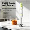 NONE Frullatore a immersione manuale 500W con asta in acciaio inossidabile, controllo a 2 velocità, corpo in ABS, mixer a immersione per zuppe, puree, salse, frullati, utensile da cucina resistente per la