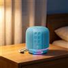 NONE Altoparlante Bluetooth Wireless con Luce LED RGB, 8W, Audio Stereo TWS, Ricarica USB-C, Altoparlante Portatile in Tessuto per Casa, Feste, Camera da Letto