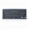 NONE Tastiera Bluetooth Wireless Ultra Sottile Compatta Nera Ricaricabile per Laptop, Tablet, PC e Smartphone
