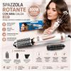 NONE Spazzola ad Aria Calda Rotante 3-in-1 800W, Asciugacapelli Volumizzante con Temperatura Regolabile e Rotazione Automatica