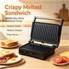 NONE Piastra per Panini 1050W, Apribile a 180 Gradi, con Piastre Antiaderenti in PTFE, Compatta, Elettrica, per Grigliare Carne, Formaggio, Toast, Elettrodomestico da Cucina per Uso Domestico