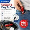 Torcia LED Antiscivolo Mini Focus WETECH 50 Lumen 50m IPX3 Impermeabile in Metallo con Cordino 1x AA