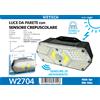NONE Nuova Lampada Solare a LED da Parete 2026 per Esterni con Sensore di Movimento PIR, Impermeabile IP65, Accensione/Spegnimento Automatico, Luce Notturna per Giardino