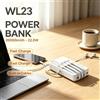 NONE WETECH WL23 Power Bank 20000mAh 22.5W PD Ricarica Rapida Batteria Esterna Portatile, con 4 Cavi Integrati, Display Digitale LED e Cordino per iPhone Samsung Huawei da Viaggio