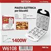 NONE Macchina Elettrica per Biscotti da Casa 1400W, Piastra Antiaderente Multiforme per la Preparazione di Biscotti Fai-da-Te 220‑240V