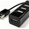 NONE Hub USB 2.0 a 4 Porte, Adattatore Espansore USB Portatile, Alta Velocità 480Mbps per Laptop, PC e Desktop