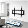 NONE Supporto TV a Parete Fisso a Basso Profilo WETECH W5511 per TV di Grandi Dimensioni da 40‑80 Pollici, Carico Massimo 50KG, VESA 200x200 400x200 300x300 400x400 600x400mm, Staffa di Supporto TV in