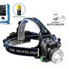 NONE Mini Lampada Frontale LED Telescopica con Zoom, Ricaricabile Type-C DC5V, 3 Modalità di Illuminazione (Luminosa/Media/Strobo), Leggera, Impermeabile, con Fascia Elastica per la Testa, Ideale per Corsa