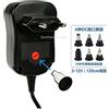 NONE Adattatore di Alimentazione Universale AC DC 3V-12V 15W, Caricatore da Parete a Voltaggio Regolabile con 6 Punte DC, Alimentatore con Spina EU