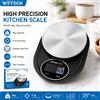 NONE Bilancia da Cucina Elettronica di Alta Precisione 3KG 0.1g con Piatto di Pesatura in Acciaio Inox, Schermo LED e Funzione Tare per Alimenti Domestici