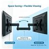 NONE Supporto Universale per TV a Parete con Movimento Completo, Inclinabile e Girevole, per Schermi Piatti da 10‑32 Pollici, Max 10kg, VESA 50x50 100x100mm con Livella Integrata