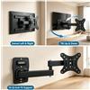 NONE Supporto da Parete per TV a Movimento Completo, Facile da Installare, Girevole e Inclinabile per Schermi TV da 10-32 Pollici, Carico Massimo 10kg, VESA 50x50 100x100mm con Livella Integrata