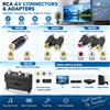NONE Adattatore RCA AV WS40 WS41 WS42 WS43 Connettore Femmina per Cavo Audio Video, Estensore Splitter per TV e Lettore DVD