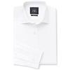 THE SAVILE ROW COMPANY LONDON Savile Row Men's White Poplin Slim Fit Shirt | Lusso, qualità premium, maniche lunghe, camicia elegante, abbigliamento formale