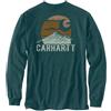 Carhartt Relaxed Fit Heavyweight Long-Sleeve Mountain Graphic T-Shirt T-Shirt Grafica Montagna a Maniche Lunghe Pesante vestibilità Comoda Uomo (Pacco da 1)