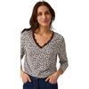 Damart Thermolactyl - Maglietta da donna | Maglia fluida, Poliestere, Taglio standard, Scollo a V, Manica lunga, Abbigliamento Termico