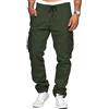 TARAINYA Cotone-Twill Pantaloni Cargo Uomo Lungo M-5XL | 97%Cotone,3%Elastan;Vestibilità Comoda;Elastico In Vita Con Cordoncino;2 Tasche Laterali Con Bottone A Pressione