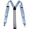 TigerTie - Bretelle sottili unisex a forma di Y, con 3 clip extra forti, tinta unita, bretelle in diversi colori a scelta