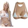 BGRYCN Seni Finti realistici in Silicone con corazza Posteriore per travestiti, Drag Queen, Mastectomia, Transgender