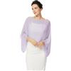 BEAUTELICATE Donna Chiffon Scialle con Manica Pipistrello Estiva